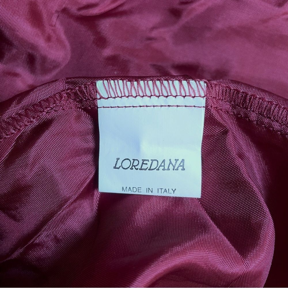 Loredana Baby Velvet Girls Dress Sz 75 US 10 Burgundy Embroidered Collar Holiday - Picture 12 of 12
